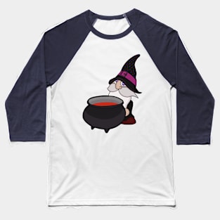 The Wizard and the Cauldron Baseball T-Shirt